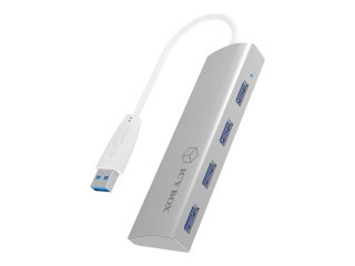 ICY BOX IB-AC6401 - Koncentrator - 4 x SuperSpeed USB 3.0 - stacjonarny