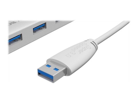ICY BOX IB-AC6401 - Koncentrator - 4 x SuperSpeed USB 3.0 - stacjonarny