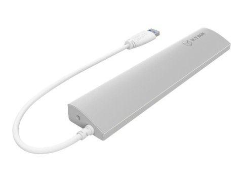 ICY BOX IB-AC6701 - Koncentrator - 7 x SuperSpeed USB 3.0 - stacjonarny