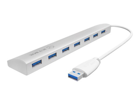 ICY BOX IB-AC6701 - Koncentrator - 7 x SuperSpeed USB 3.0 - stacjonarny
