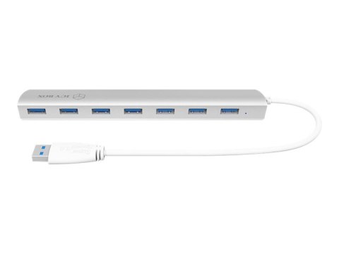 ICY BOX IB-AC6701 - Koncentrator - 7 x SuperSpeed USB 3.0 - stacjonarny
