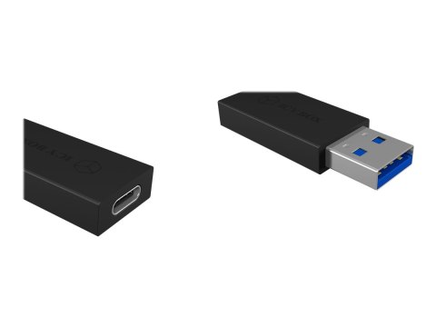 ICY BOX IB-CB015 - Przejściówka USB - USB-C (F) do USB Typ A (M) - USB 3.1 Gen2 - czarny