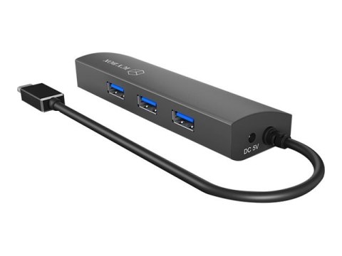 ICY BOX IB-HUB1406-C - Stacja dokująca - USB-C - 1GbE