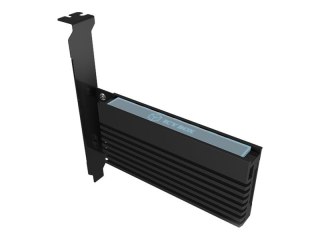 ICY BOX IB-PCI214M2-HSL - Przejściówka interfejsu - M.2 - M.2 Card - PCIe 4.0 x4 - czarny