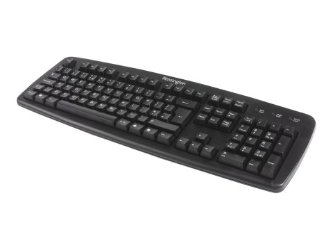 Kensington ValuKeyboard - Klawiatura - USB - Wielka Brytania - czarny