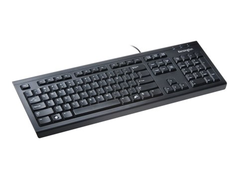 Kensington ValuKeyboard - Klawiatura - USB - Wielka Brytania - czarny