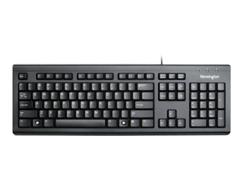 Kensington ValuKeyboard - Klawiatura - USB - Wielka Brytania - czarny