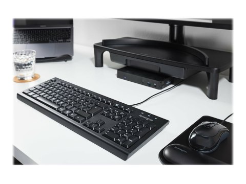 Kensington ValuKeyboard - Klawiatura - USB - Wielka Brytania - czarny