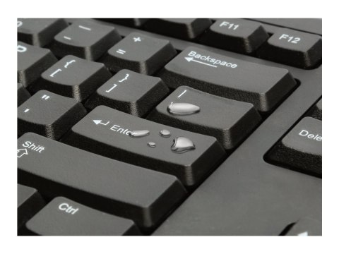 Kensington ValuKeyboard - Klawiatura - USB - Wielka Brytania - czarny