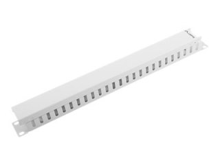 Lanberg AK-1201-S - Panel zarządzania kablami - 49 m - szary, RAL 7035 - 1U - 19"