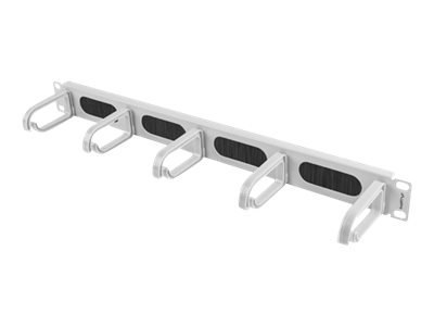 Lanberg AK-1203-S - Organizer do kabli - szary, RAL 7035 - 1U - 19"