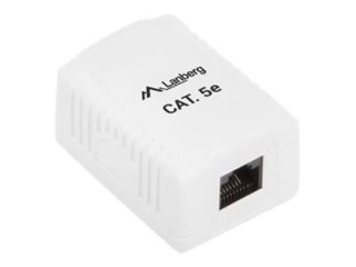 Lanberg - Gniazdko informatyczne - CAT 5e - UTP - RJ-45 - biały