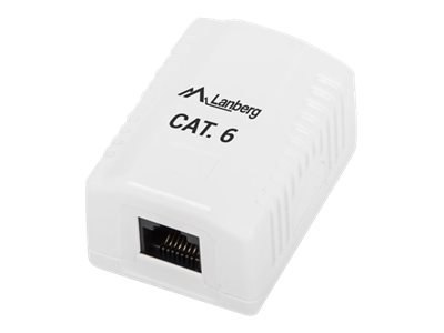 Lanberg - Gniazdko informatyczne - CAT 6 - UTP - RJ-45 - biały