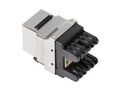 Lanberg KSF6-1000 - Wkładka modułowa - CAT 6 - FTP - RJ-45 - srebrny
