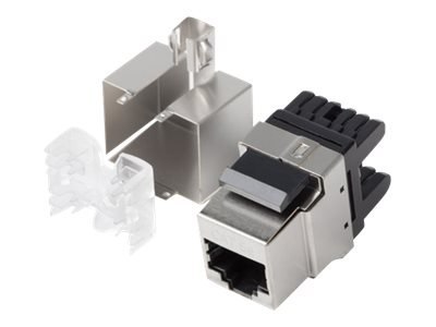 Lanberg KSF6-1000 - Wkładka modułowa - CAT 6 - FTP - RJ-45 - srebrny