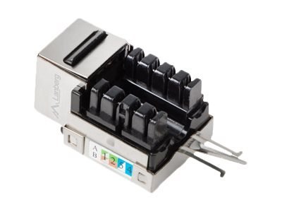 Lanberg KSF6-1090 - Wkładka modułowa - CAT 6 - FTP - RJ-45 - srebrny