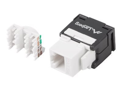 Lanberg KSU5-2000 - Wkładka modułowa - CAT 5e - UTP - RJ-45 - biały, czarny