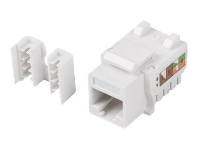Lanberg KSU6-1090 - Wkładka modułowa - CAT 6 - UTP - RJ-45 - biały