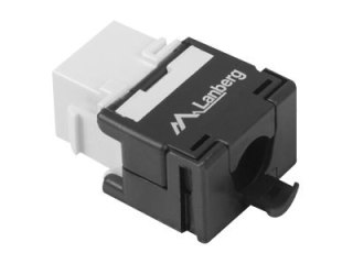 Lanberg KSUA-2000 - Wkładka modułowa - CAT 6a - UTP - RJ-45 - biały, czarny