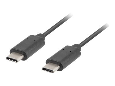 Lanberg - Kabel USB - USB-C (M) do USB-C (M) - USB 2.0 - 1 m - czarny