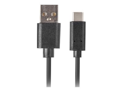 Lanberg - Kabel USB - USB (M) do USB-C (M) - USB 2.0 - 1 m - czarny