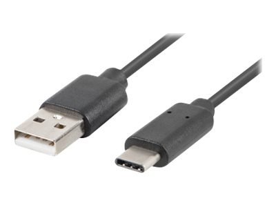 Lanberg - Kabel USB - USB (M) do USB-C (M) - USB 2.0 - 1 m - czarny