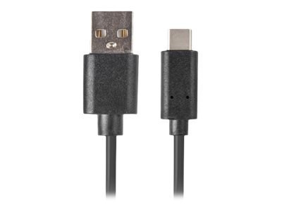 Lanberg - Kabel USB - USB (M) do USB-C (M) - USB 2.0 - 50 cm - czarny