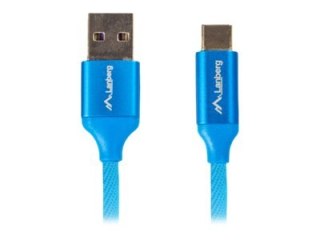 Lanberg - Kabel USB - USB (M) do USB-C (M) - USB 2.0 - 50 cm - niebieski