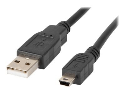 Lanberg - Kabel USB - USB (M) do mini USB typ B (M) - USB 2.0 - 1.8 m - czarny