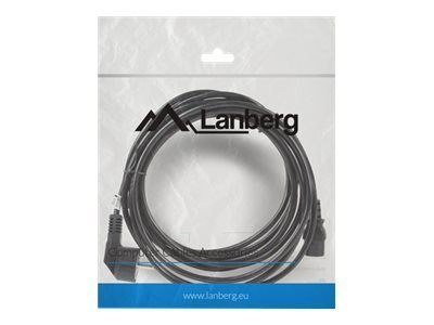 Lanberg - Kabel zasilający - CEI 23-16/VII / CEE 7/3 do power IEC 60320 C13 - 10 A - 5 m - czarny
