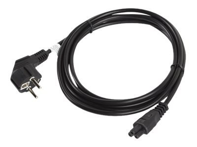 Lanberg - Kabel zasilający - power CEE 7/7 (M) kątowe do IEC 60320 C5 - 3 m - czarny