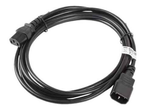 Lanberg - Kabel zasilający przedłużający - power IEC 60320 C13 do IEC 60320 C14 - 3 m - czarny