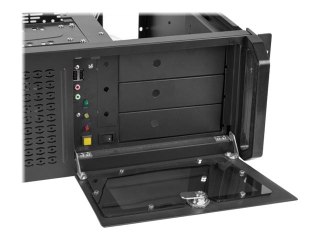Lanberg - Montowany w stojaku 4U - ATX - brak zasilacza - czarny - USB/dźwięk