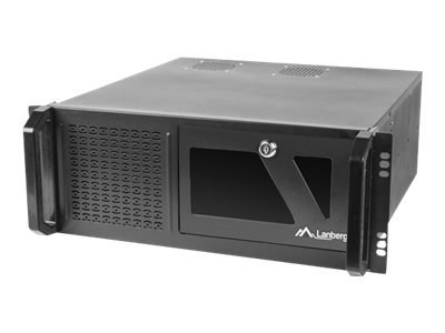 Lanberg - Montowany w stojaku 4U - ATX - brak zasilacza - czarny - USB/dźwięk