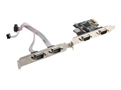 Lanberg PCE-DB9-004 - Adapter szeregowy - PCI Express x1 niski profil - RS-232/422/485 x 4