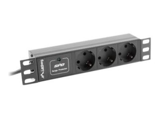 Lanberg PDU-03F-0200-BK - Jednostka dystrybucji zasilania (montowany w stojaku) - AC 230 V - 4000 wat - wejście: CEE 7/4 / CEE 7