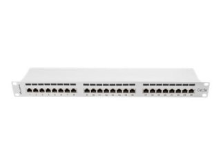 Lanberg PPS5-1024-S - Krosownica - do montażu na stelażu - CAT 5e - STP - RJ-45 X 24 - szary, RAL 7035 - 1U - 19"