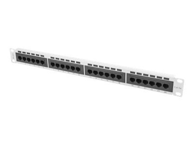 Lanberg PPU5-1024-S - Krosownica - do montażu na stelażu - CAT 5e - UTP - RJ-45 X 24 - szary - 1U - 19"