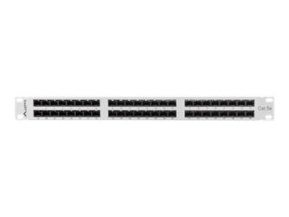 Lanberg PPU5-1048-S - Krosownica - do montażu na stelażu - CAT 5e - UTP - RJ-45 X 48 - szary, RAL 7035 - 1U - 19"