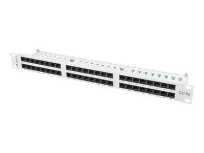 Lanberg PPU5-1048-S - Krosownica - do montażu na stelażu - CAT 5e - UTP - RJ-45 X 48 - szary, RAL 7035 - 1U - 19"