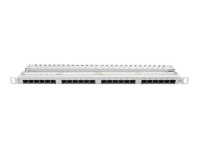 Lanberg PPU6-0024-S - Krosownica - CAT 6 - UTP - RJ-45 X 24 - szary, RAL 7035 - 0.5U - 19"