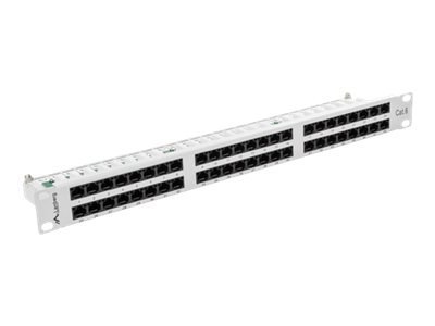 Lanberg PPU6-1048-S - Krosownica - CAT 6 - UTP - RJ-45 X 48 - RAL 7035, szary - 1U - 19"