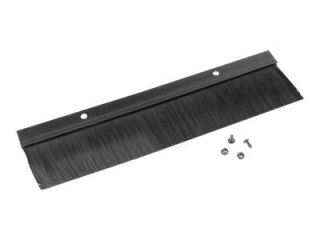 Lanberg - Panel brush strip - czarny, RAL 9004 - 1U - 19"