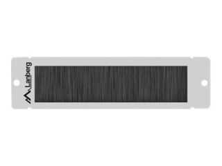 Lanberg - Panel wejściowy kabli obudowy ze szczotką - RAL 7035, szary - 1U - 10"