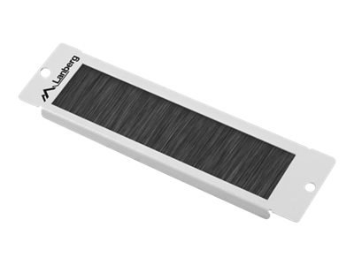 Lanberg - Panel wejściowy kabli obudowy ze szczotką - RAL 7035, szary - 1U - 10"