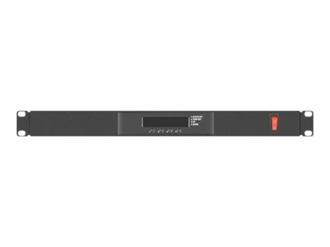 Lanberg - Panel wentylatora w szafie typu rack - z 4 wentylatory chłodzące - 230 V - czarny, RAL 9004 - 1U - 19"