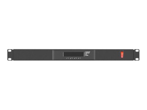 Lanberg - Panel wentylatora w szafie typu rack - z termostat, 2 wentylatory chłodzące - 230 V - RAL 9004, czarny - 1U - 19"