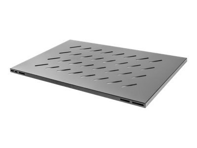 Lanberg - Półka do stojaka - RAL 9004, czarny - 1U - 19"