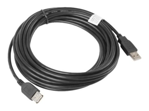 Lanberg - Przedłużacz kabla USB - USB (M) do USB (F) - USB 2.0 - 5 m - czarny