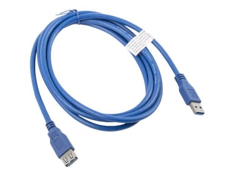 Lanberg - Przedłużacz kabla USB - USB Typ A (M) do USB Typ A (F) - USB 3.0 - 1.8 m - niebieski